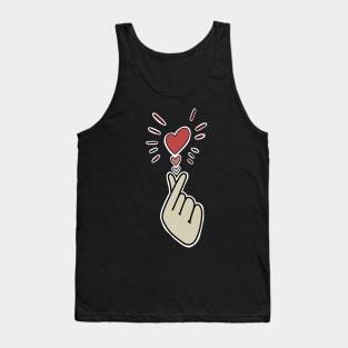 Finger Heart Kpop Songalag Hateu Tank Top